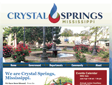 Tablet Screenshot of cityofcrystalsprings.com